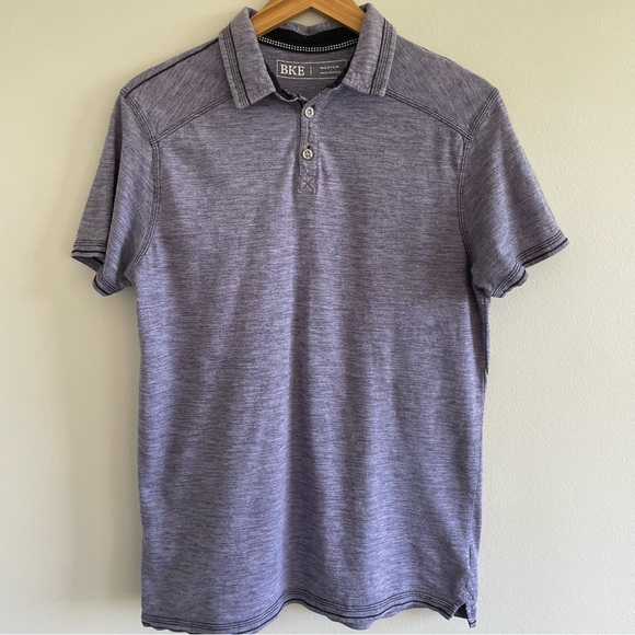 BKE Men's Polo Shirt Purple Size Medium - Picture 1 of 10